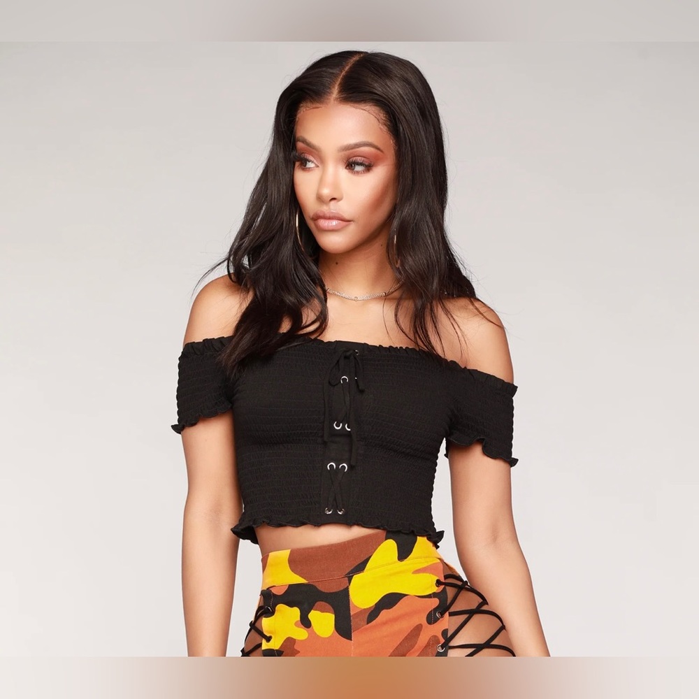 Off Shoulder Crop Top